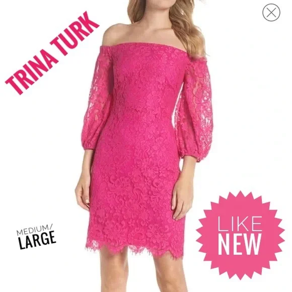 trina turk pink lace dress Amazon.com: Trina Turk Lomita Dress, P.S. Pink, 10 : Clothing, Shoes &  Jewelry
